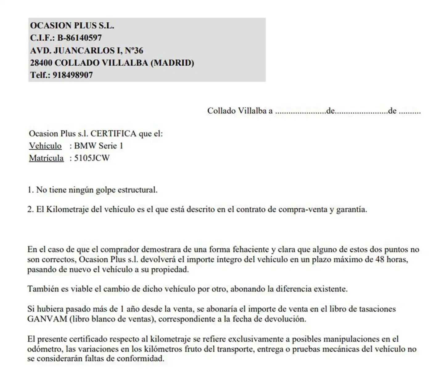 Certificado
