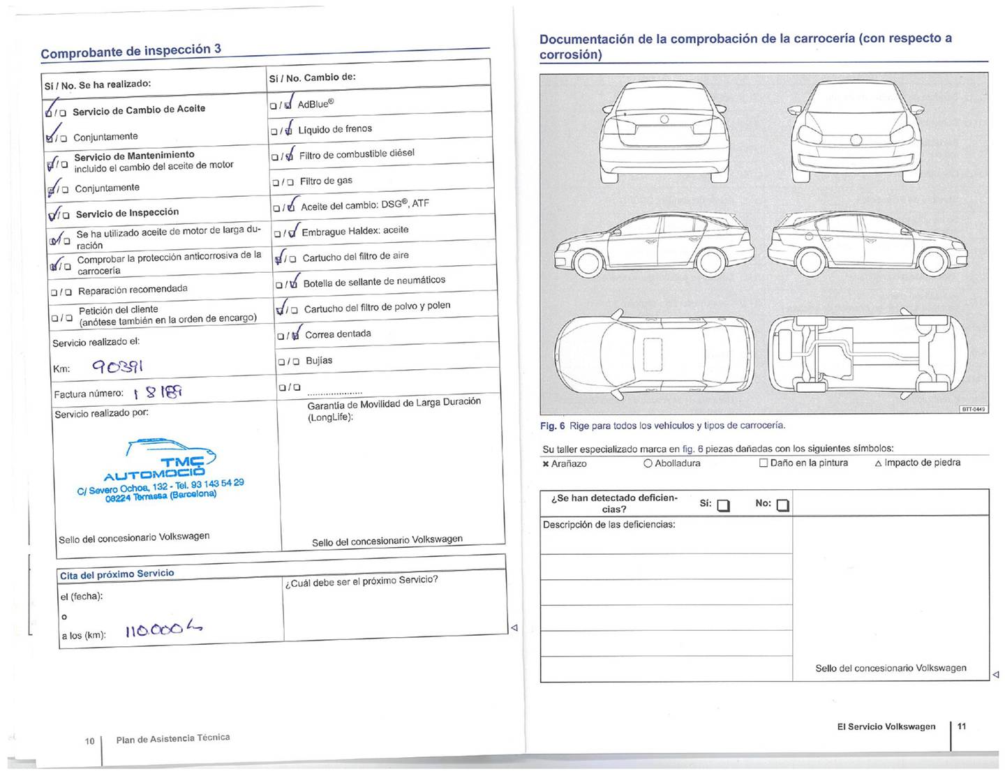 Foto del mantenimiento del Volkswagen Passat Volkswagen Passat Highline 2.0 TDI BMT (140 CV) DSG