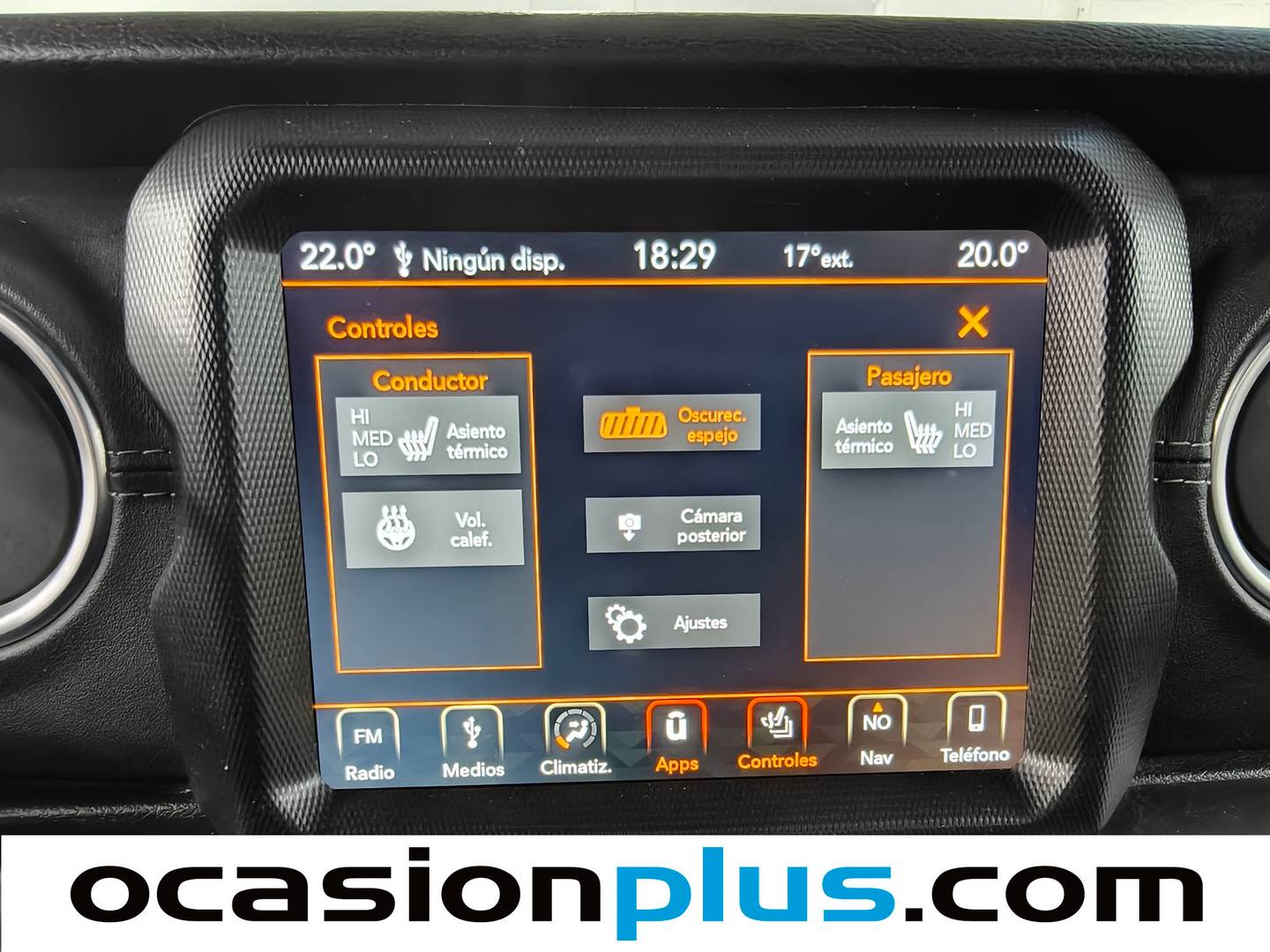 Equipamiento del Jeep Wrangler Unlimited Jeep Wrangler Unlimited 2.2 CRD Sahara 8ATX (200 CV)