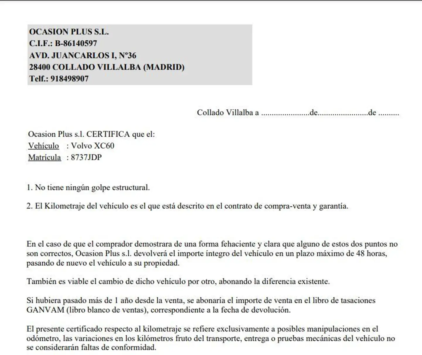 Certificado