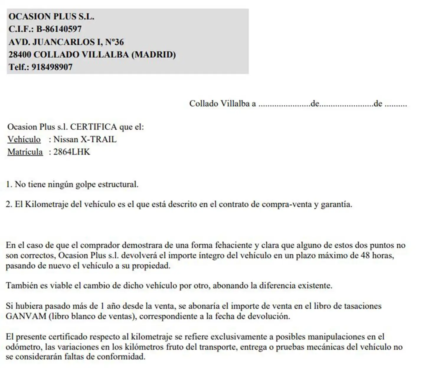 Certificado