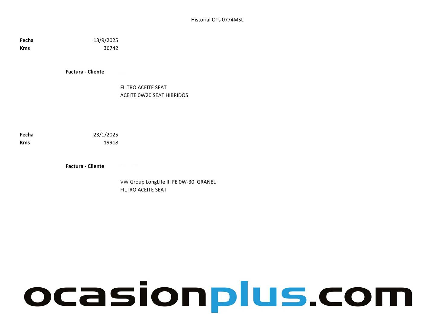 Foto del mantenimiento del Seat Arona Seat Arona 1.0 TSI Style XL DSG (115 CV)
