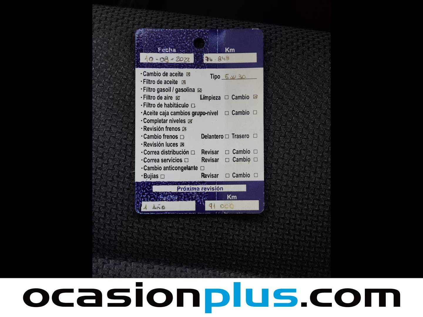Foto del mantenimiento del Audi A3 Audi A3 Sportback Attraction 2.0 TDI  (140 CV)