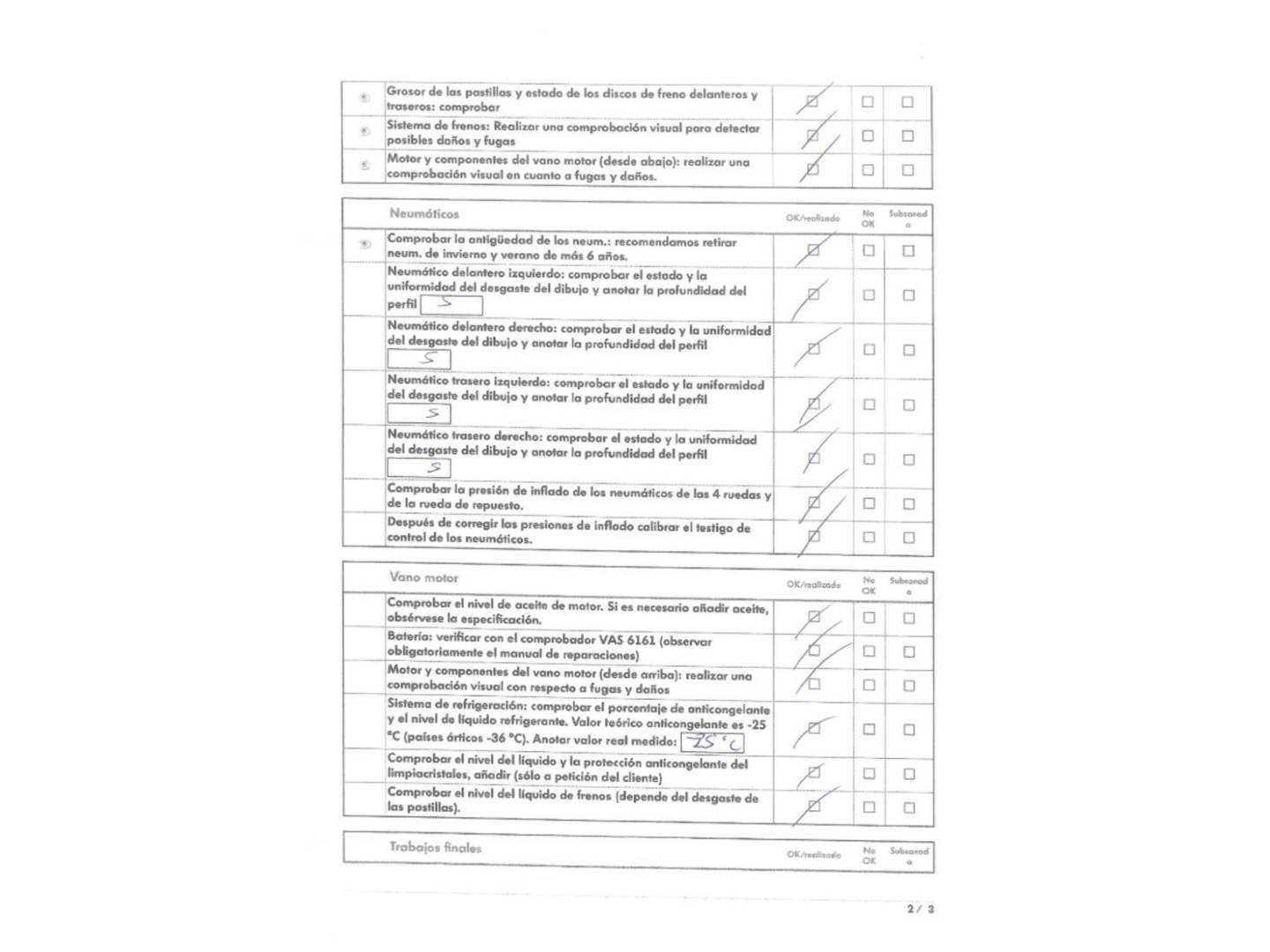 Foto del mantenimiento del Seat León Seat León 1.5 TSI S&S FR Go L (150 CV)