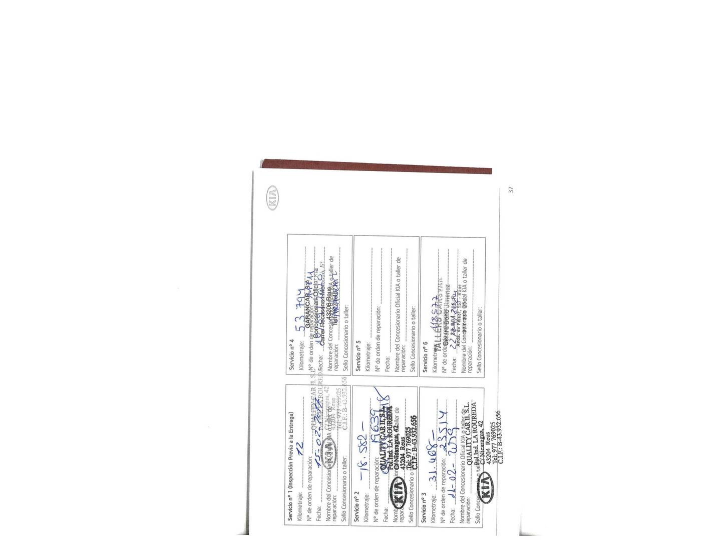 Foto del mantenimiento del KIA Sportage Kia Sportage 1.7 CRDi VGT Eco-Dynamics x-Tech17 4x2 (115 CV)