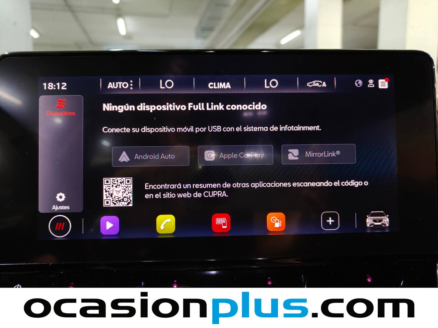 Equipamiento del Cupra Formentor Cupra Formentor 1.5 TSI DSG (150 CV)