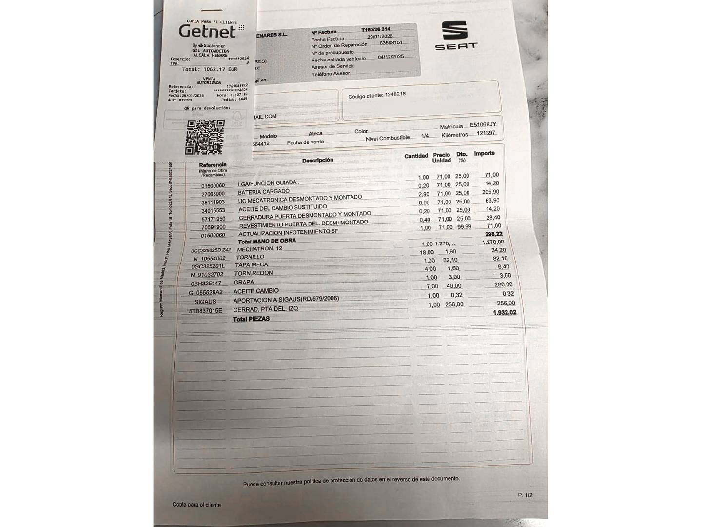 Foto Seat Ateca SEAT Ateca 2.0 TSI S&S FR 4Drive DSG (190 CV)