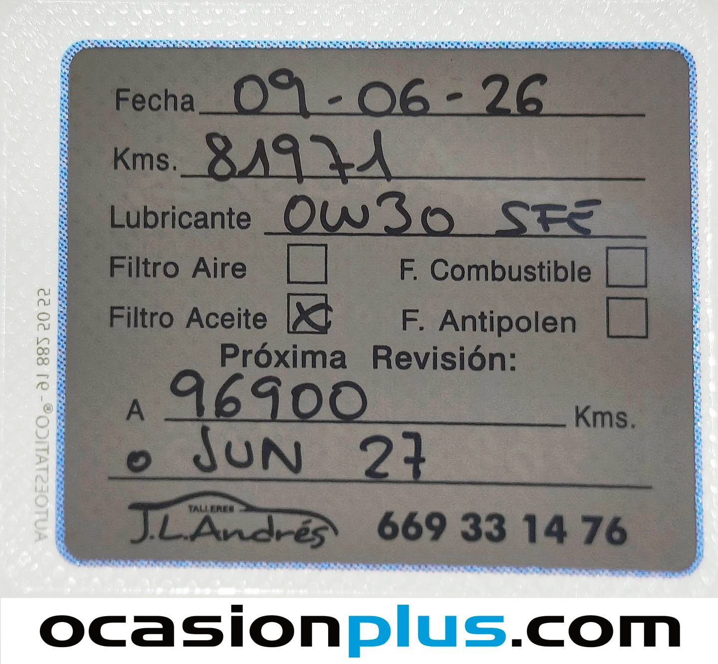 Foto del mantenimiento del Jeep Compass Jeep Compass 1.4 Multiair Longitude 4x2 (140 CV)