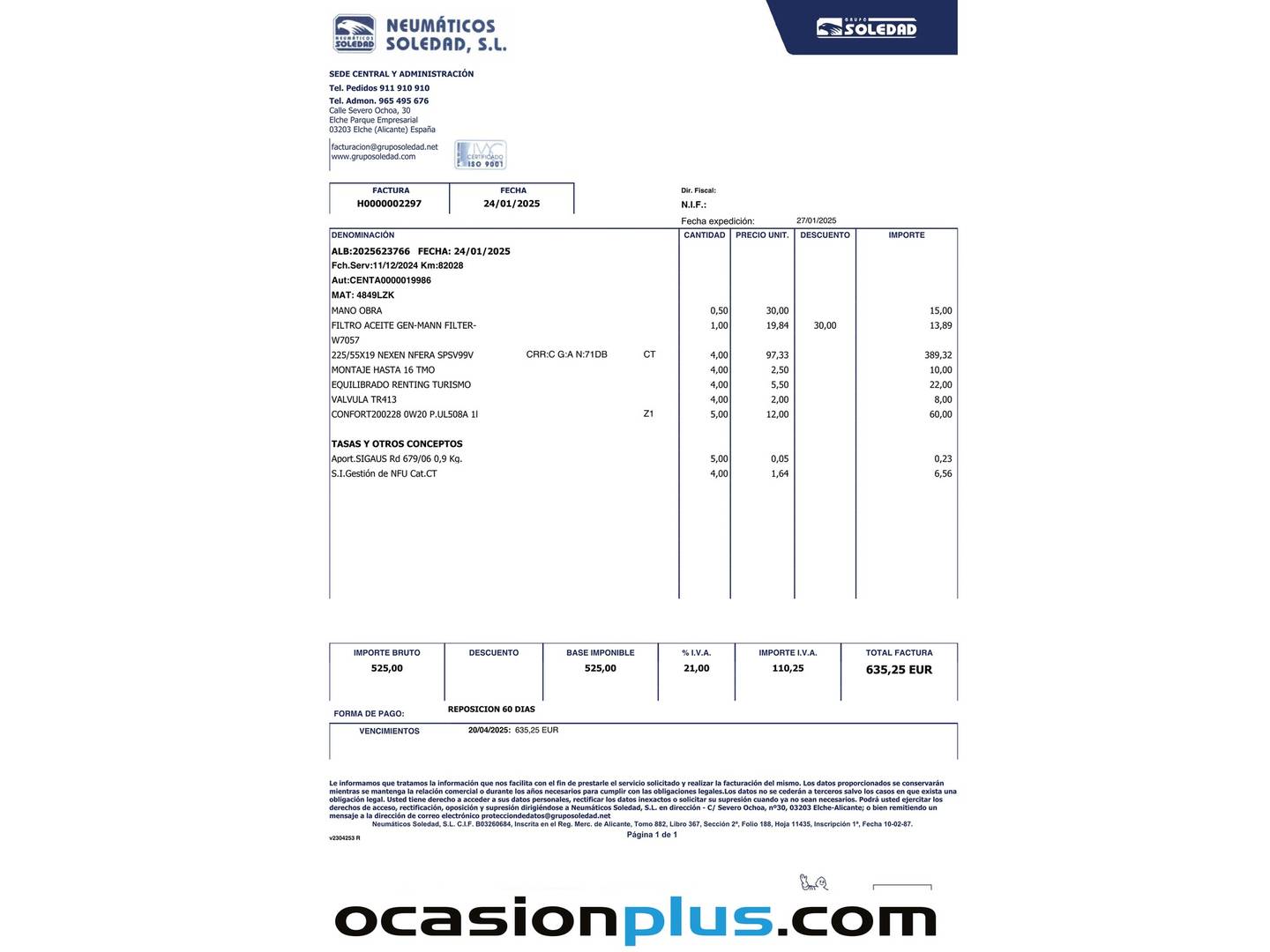 Foto del mantenimiento del Ford Kuga Ford Kuga 1.5T EcoBoost ST-Line X 4x2 (150 CV)