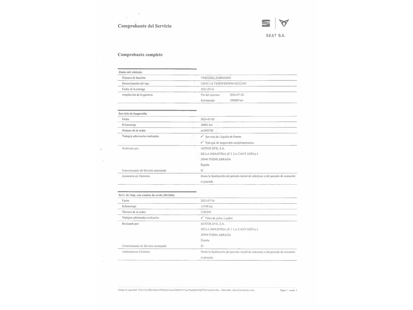 Foto Seat León SEAT León 1.0 TSI S&S Reference (90 CV)