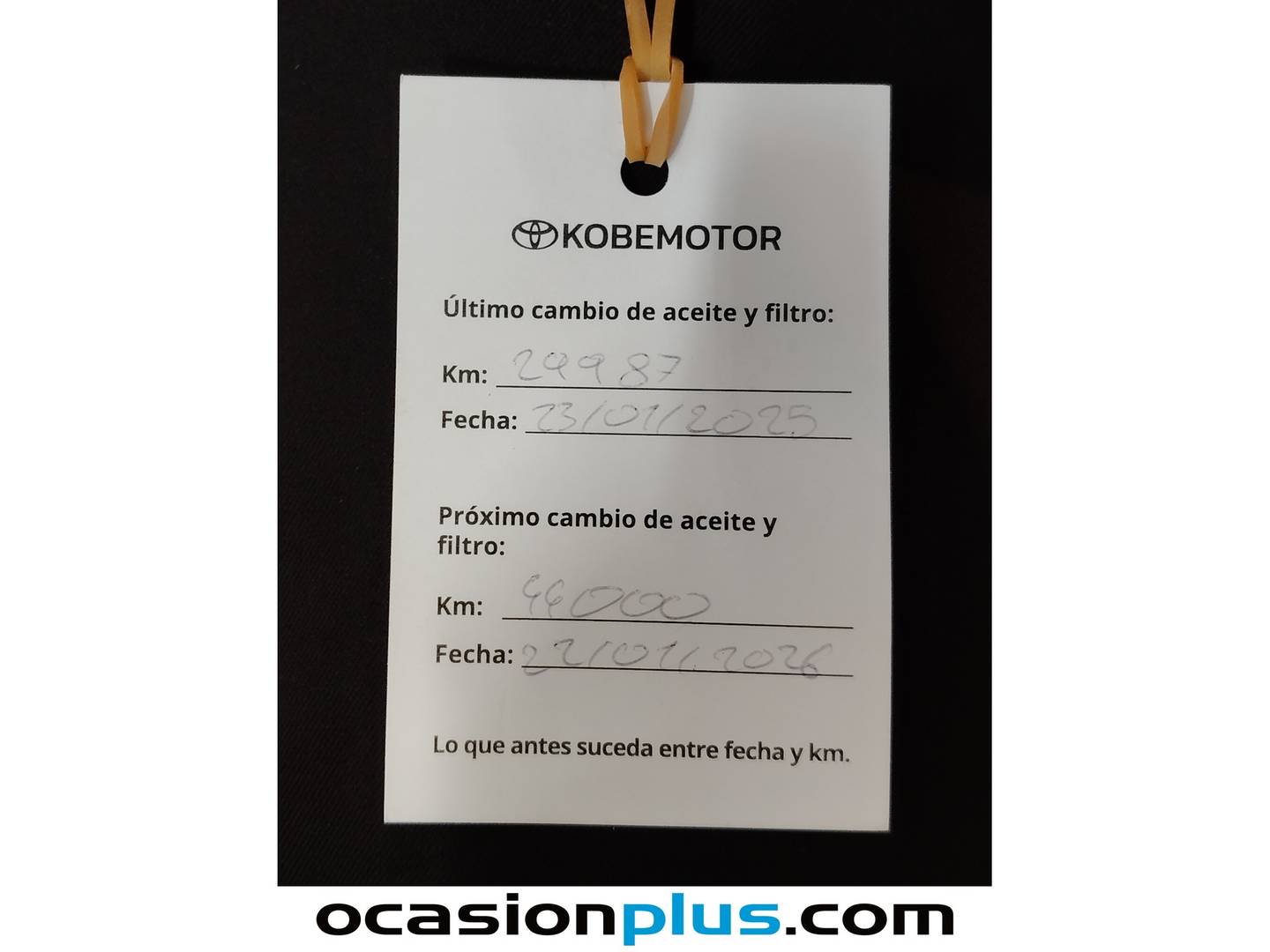Foto del mantenimiento del Toyota C-HR Toyota C-HR 180H Advance (184 CV)