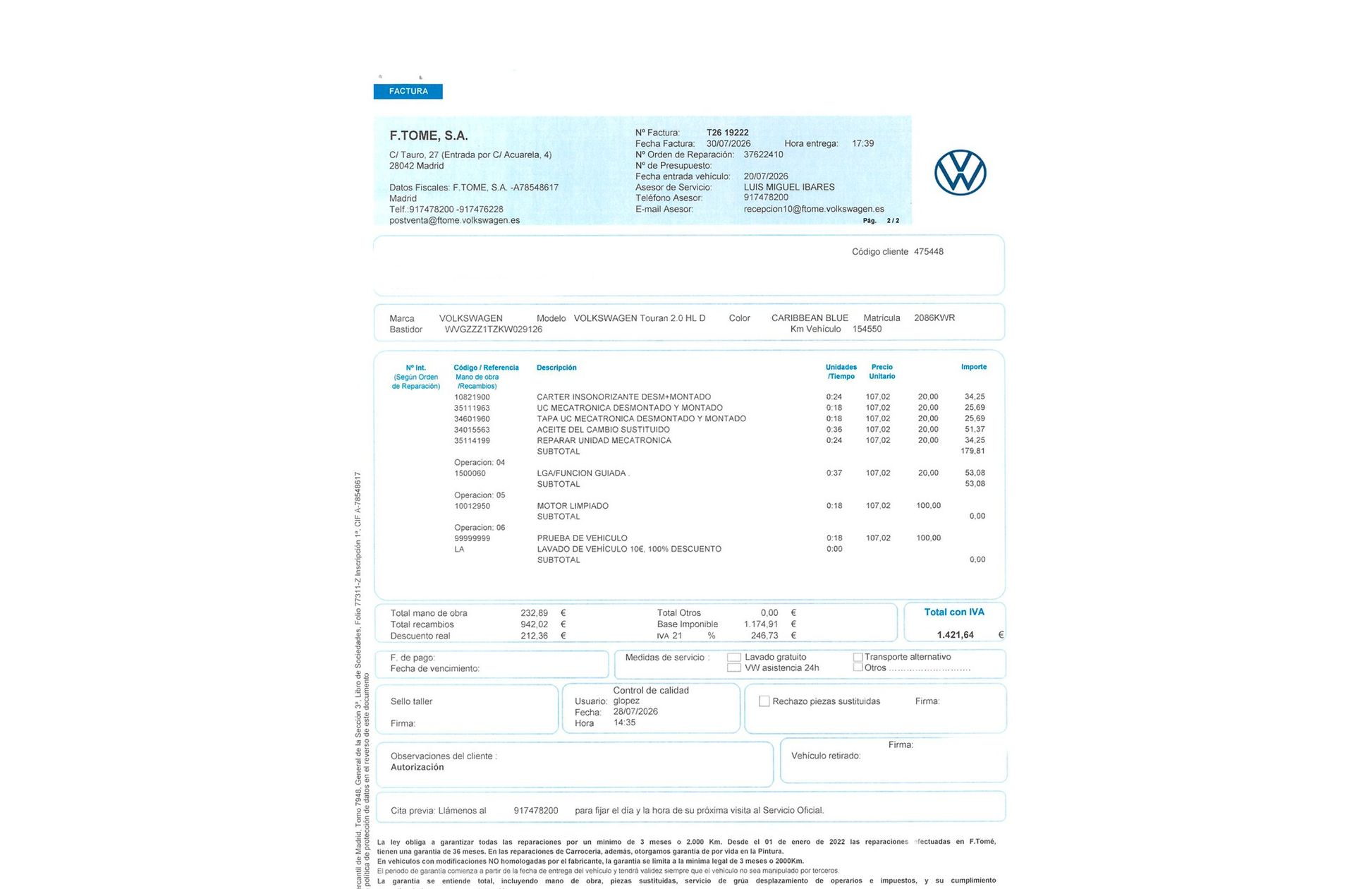 Volkswagen Touran Sport 2.0 TDI DSG R-Line - foto 26