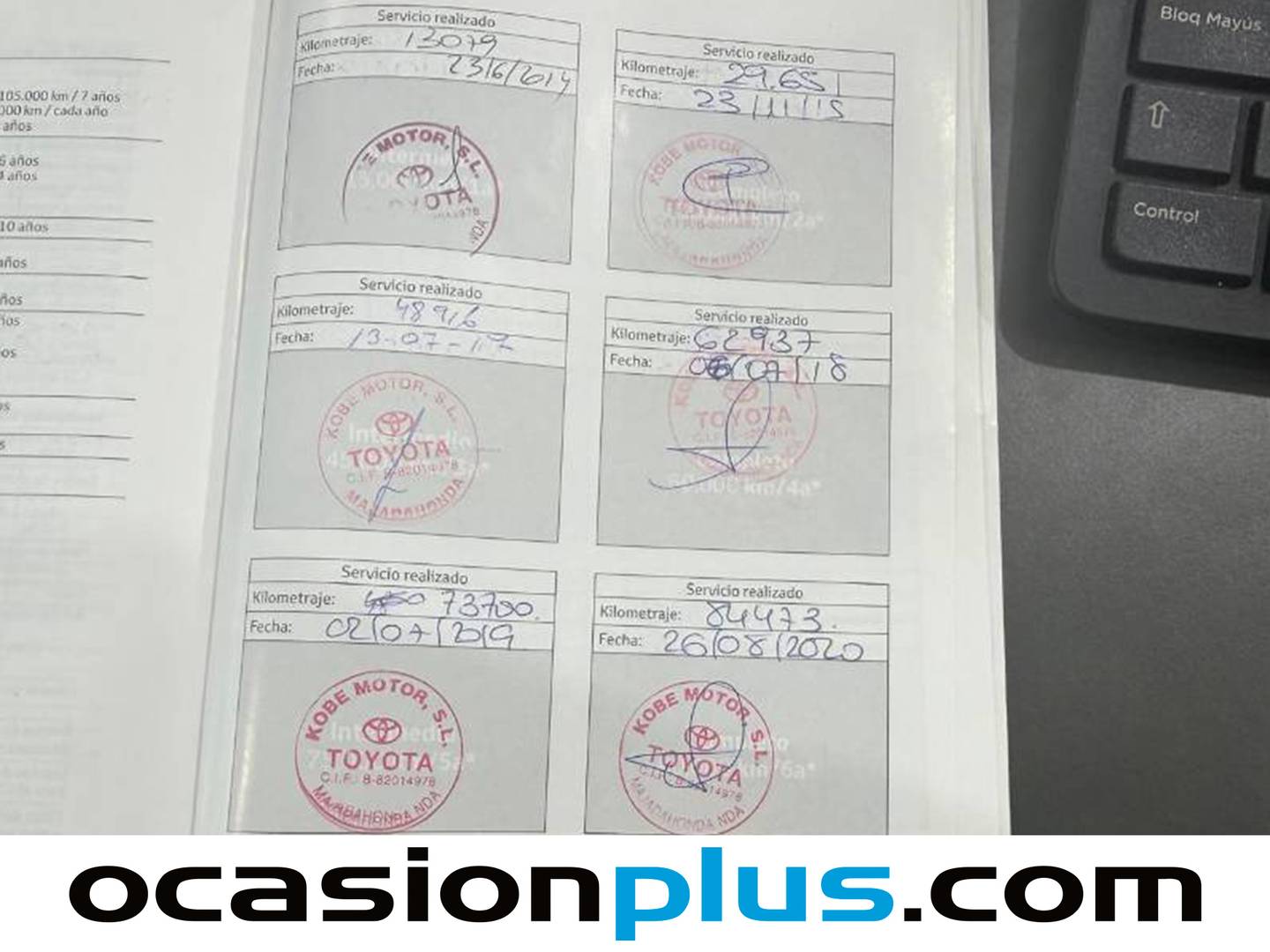 Foto del mantenimiento del Toyota Avensis Toyota Avensis 120D Cross Sport Advance (124 CV)