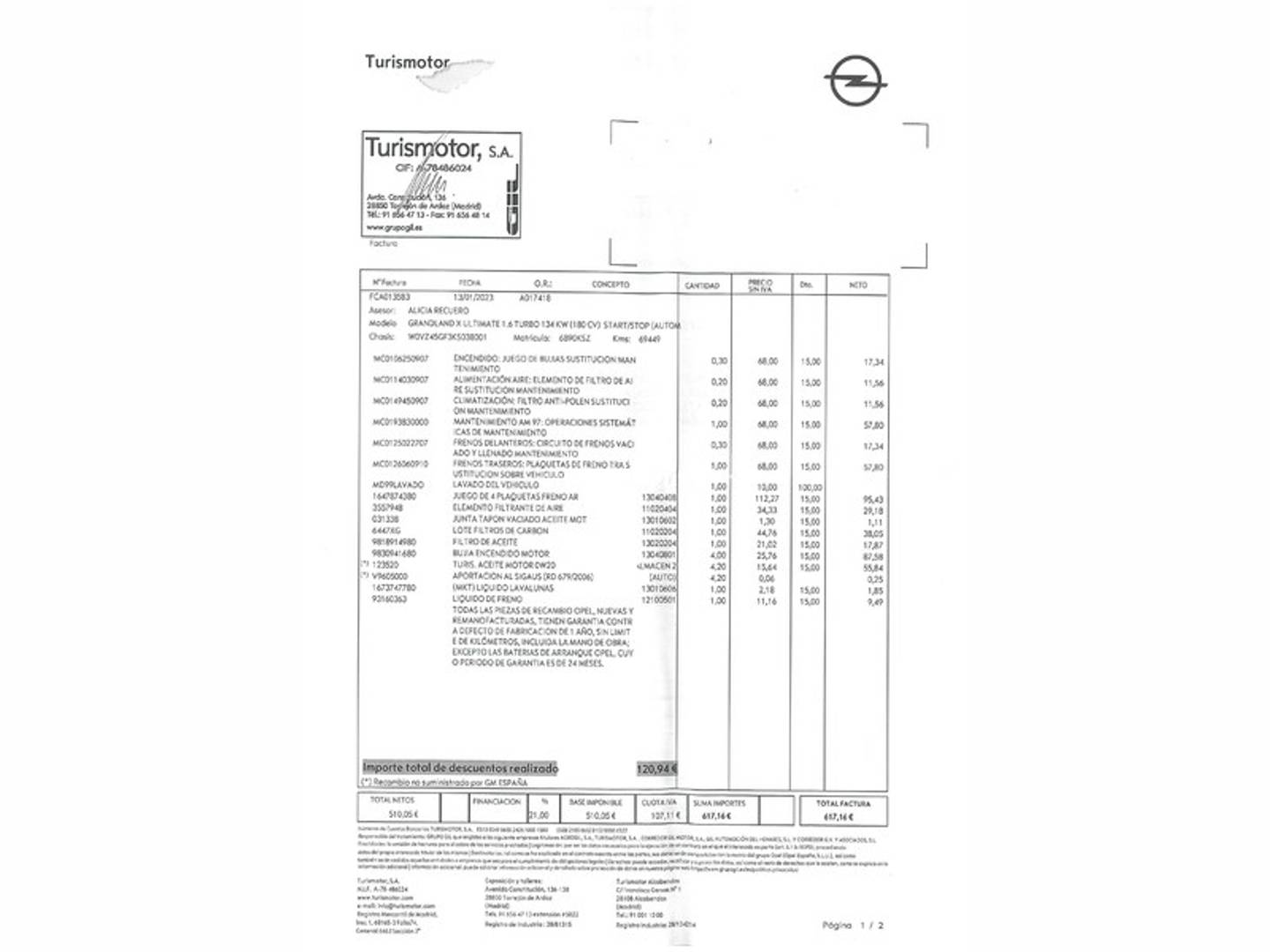 Foto Opel Grandland X Opel Grandland X 1.6 Turbo Ultimate Auto (181 CV)