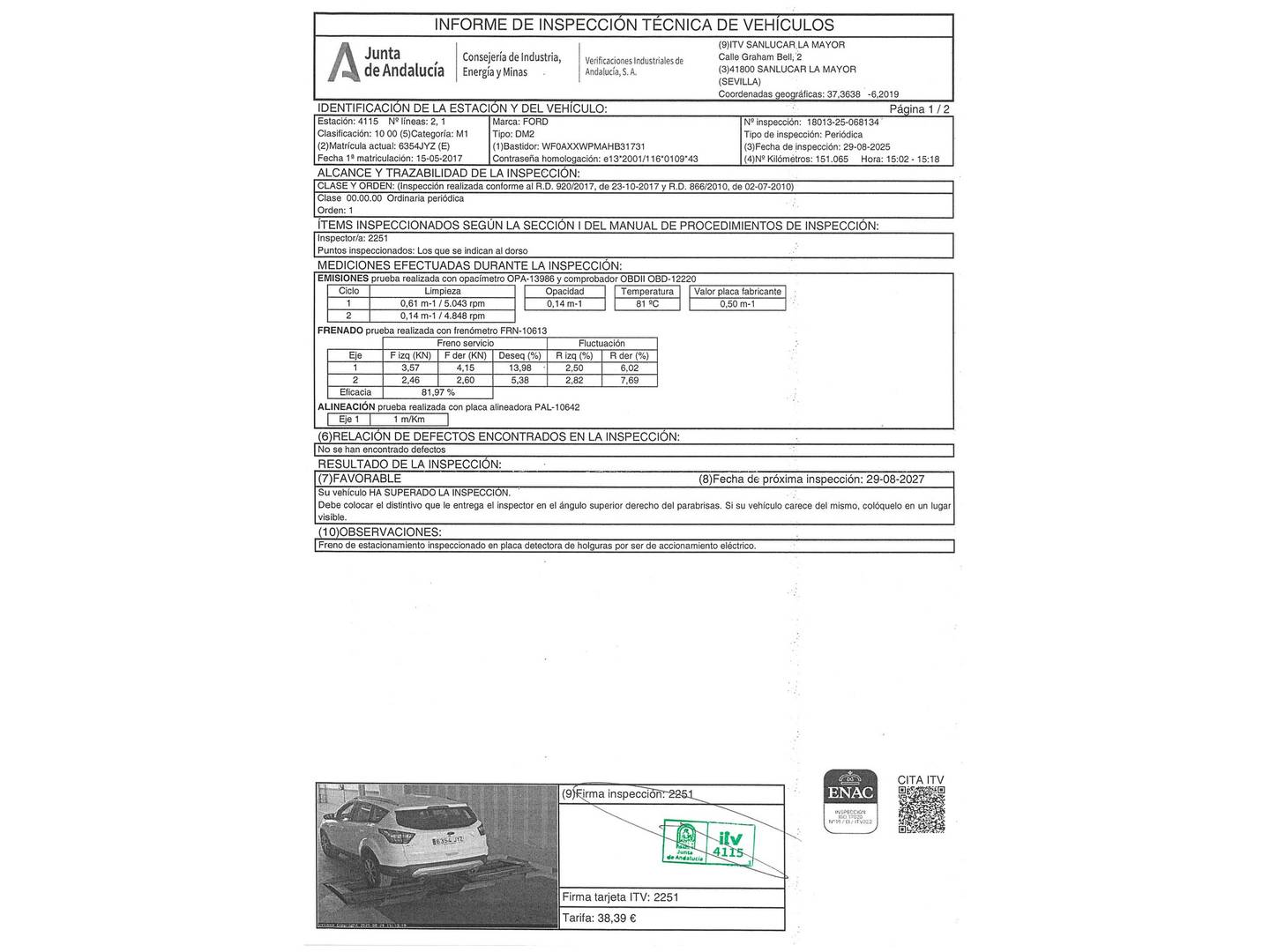 Ford Kuga Ford Kuga 1.5 TDCI S&S Trend 4x2 (120 CV) de segunda mano