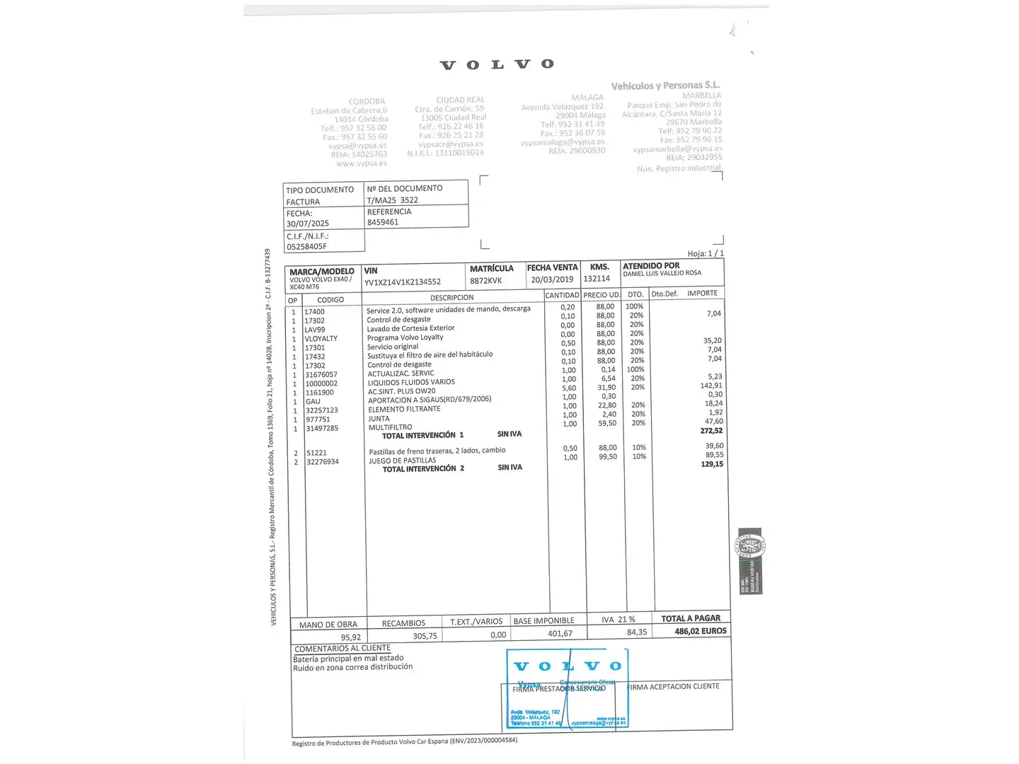 Foto Volvo XC40 Volvo XC40 T3 Momentum (156 CV)