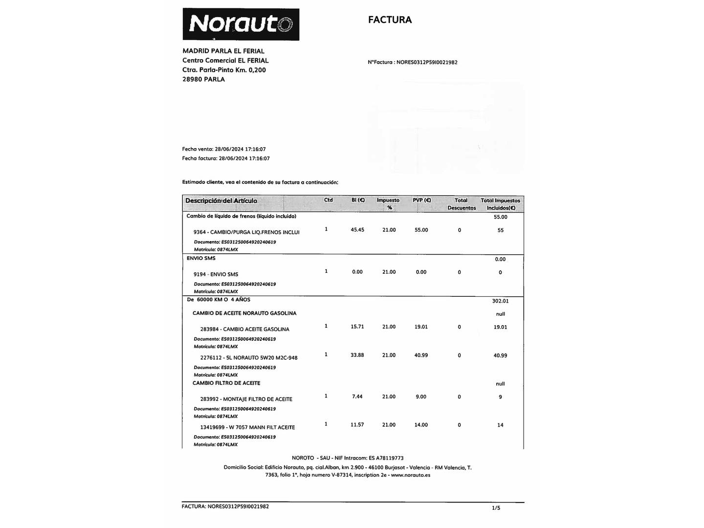 Foto del mantenimiento del Ford Focus Ford Focus 1.0 Ecoboost MHEV ST-Line (125 CV)