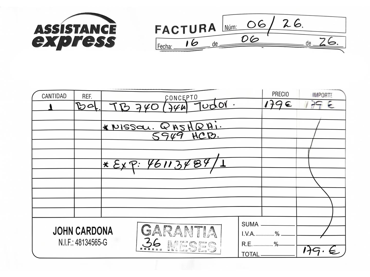 Foto del mantenimiento del Nissan QASHQAI+2 Nissan Qashqai+2 1.5 dCi Tekna Sport 4x2 (110 CV) 7 Plazas