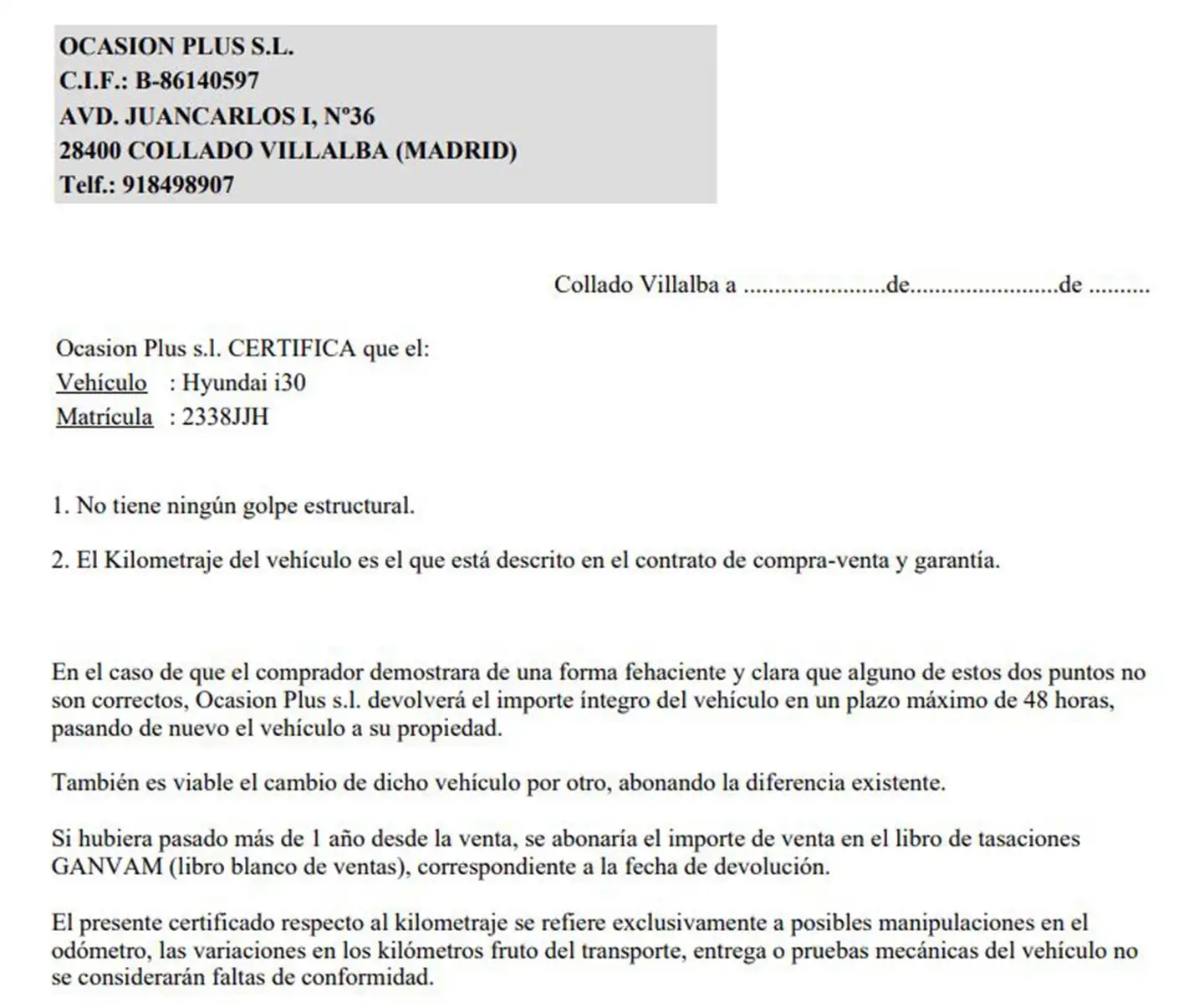 Certificado