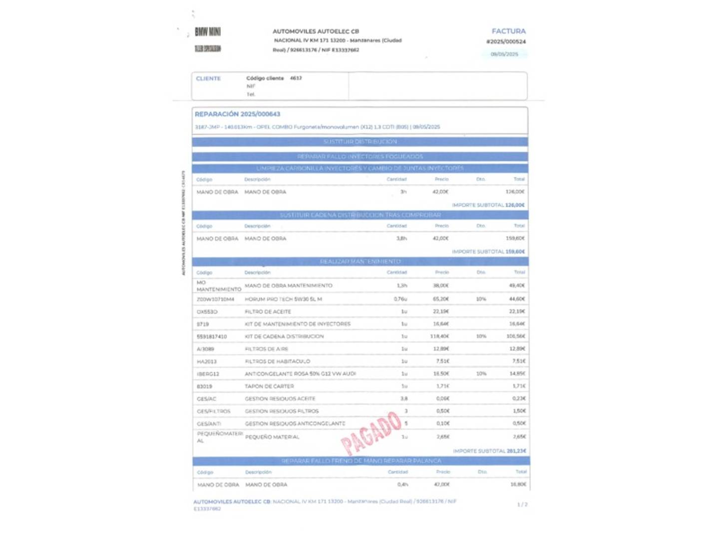 Foto Opel Combo Opel Combo Tour 1.3 CDTI Expression L1 H1 (90 CV)