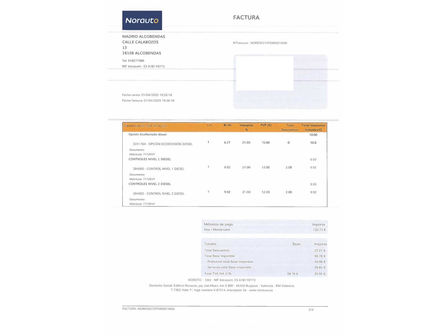 Foto del mantenimiento del Seat Arona Seat Arona 1.6 TDI Ecomotive FR (115 CV)