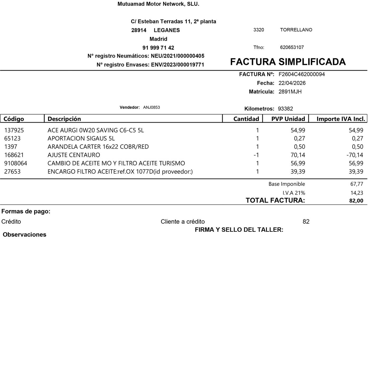 Foto del mantenimiento del KIA Ceed KIA Ceed 1.6 MHEV iMT Drive (136 CV)