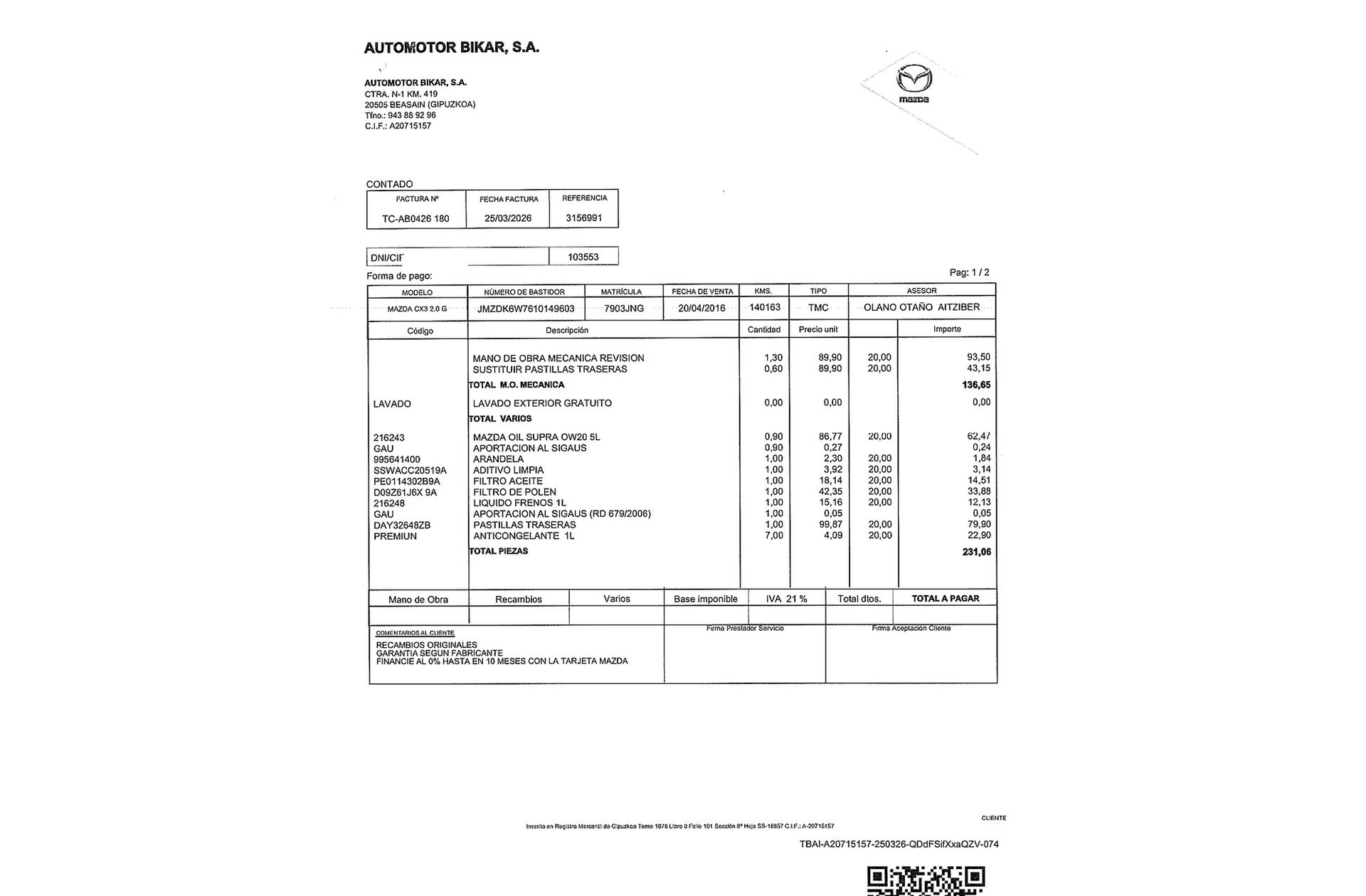 Mazda CX-3 2.0 Skyactiv GE Style+ Nav 2WD - foto 17