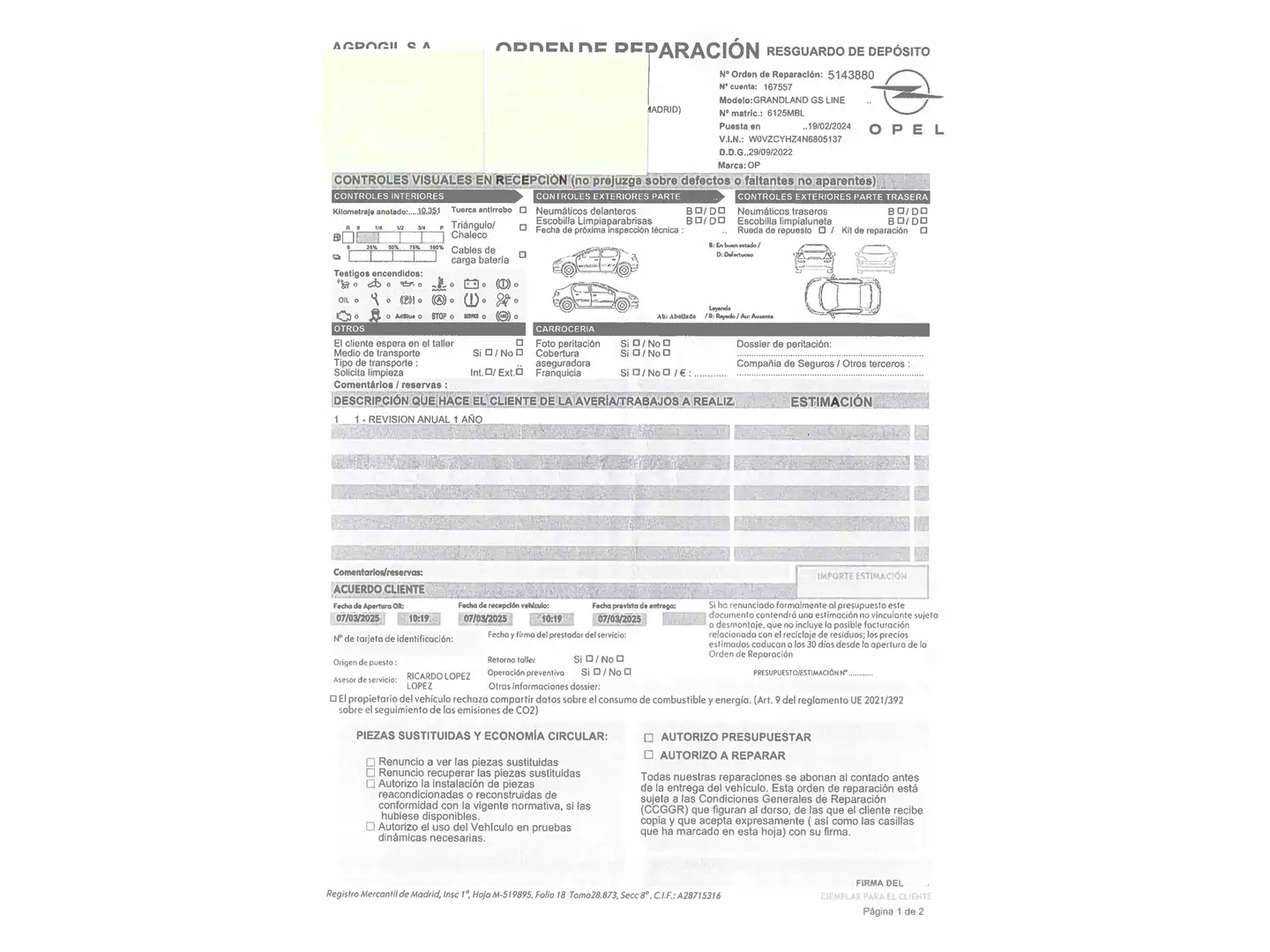 Foto Opel Grandland Opel Grandland 1.5 CDTi GS Line Auto (130 CV)