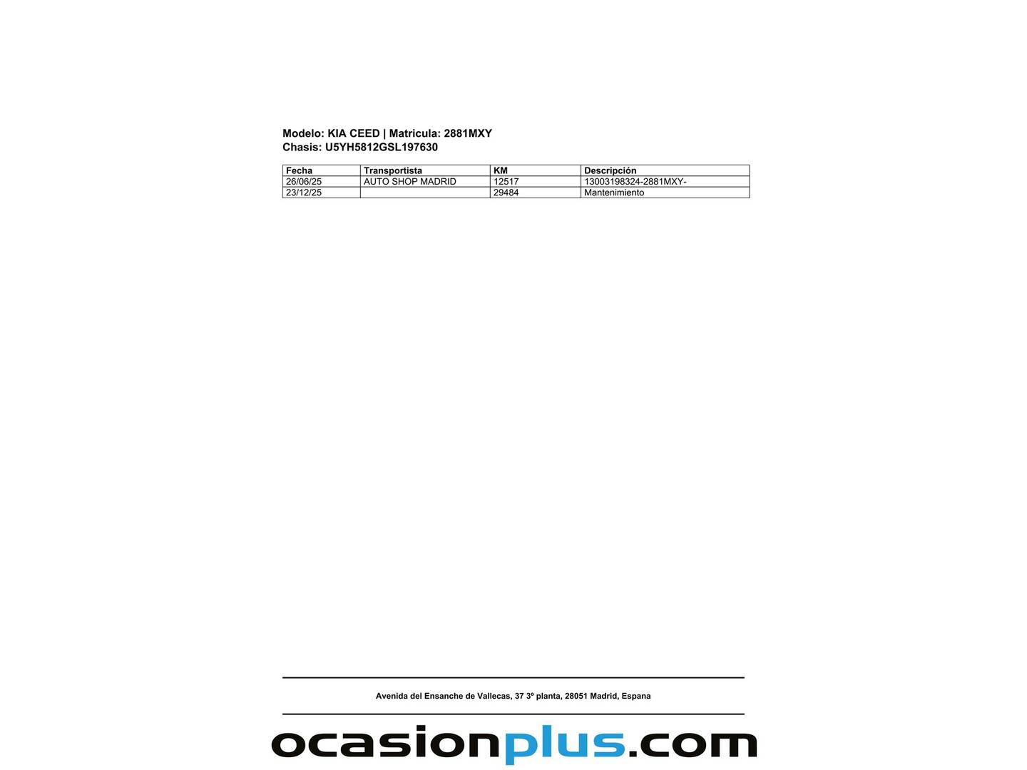 Foto del mantenimiento del KIA Ceed Tourer KIA Ceed Tourer 1.0 MHEV Style Edition DCT (100 CV)