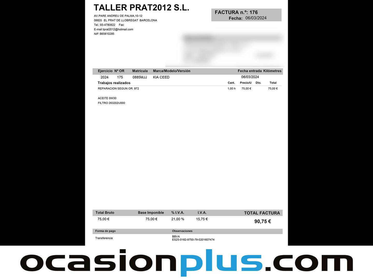 Foto del mantenimiento del KIA Ceed KIA Ceed 1.6 MHEV iMT Drive (136 CV)