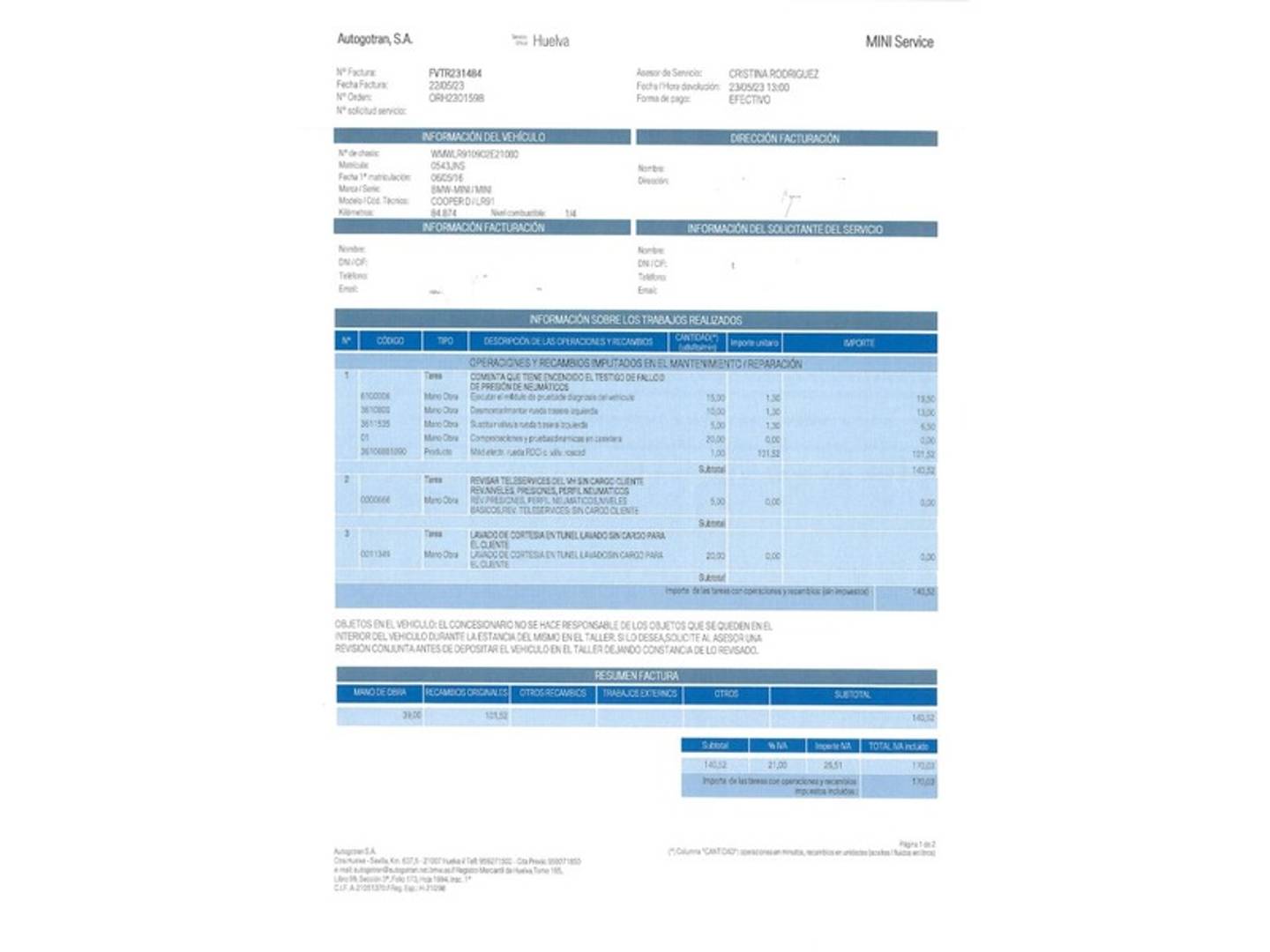 Foto Mini CLUBMAN MINI MINI Clubman Cooper D (150 CV)