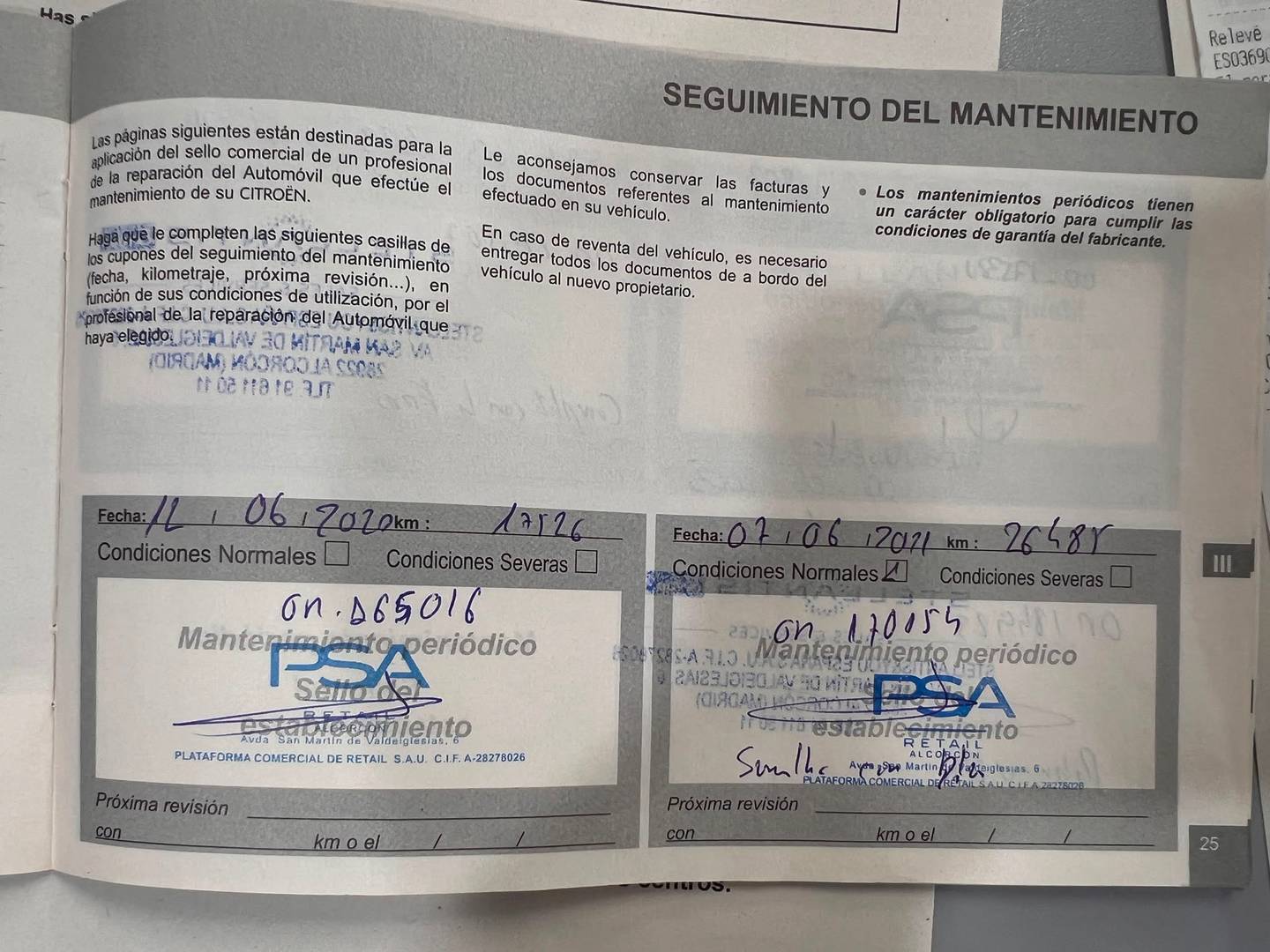 Foto del mantenimiento del Citroën C4 Spacetourer Citroën C4 Spacetourer PureTech 130 S&S Shine EAT8 (130 CV)