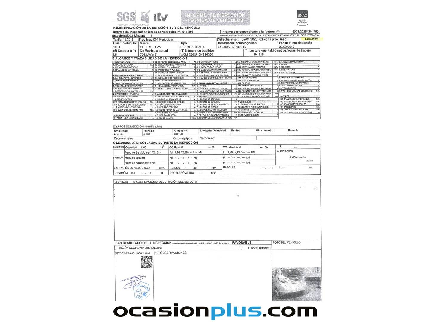 Foto Opel Meriva Opel Meriva 1.6 CDTI S&S Ecoflex Selective (110 CV)