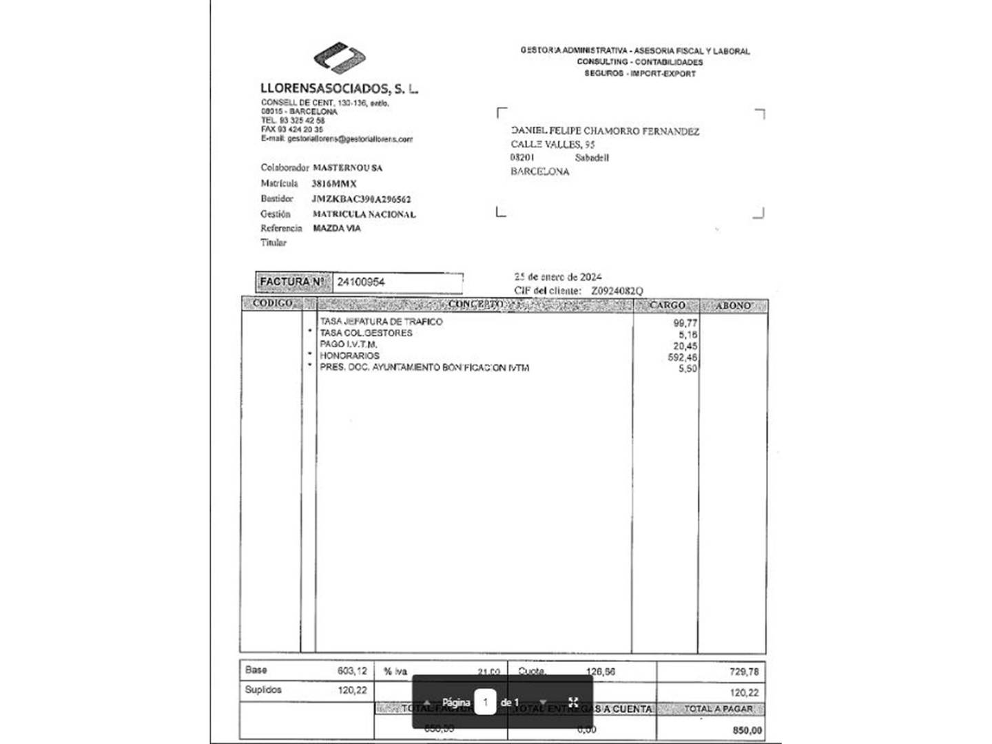 Foto del mantenimiento del Mazda Mazda2 Mazda Mazda 2 1.5 Hybrid Agile Comfort CVT (116 CV)