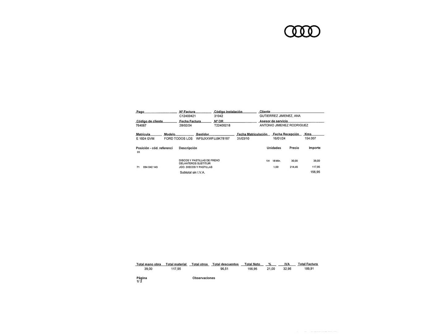 Foto Ford Fiesta Ford Fiesta 1.4 TDCI Trend (68 CV)