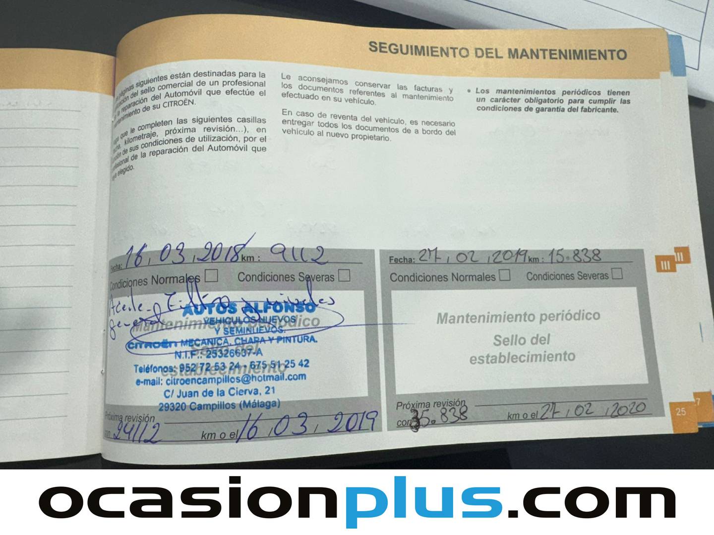 Foto del mantenimiento del Citroën C4 Cactus Citroen C4 Cactus PureTech 110 S&S Feel (110 CV)