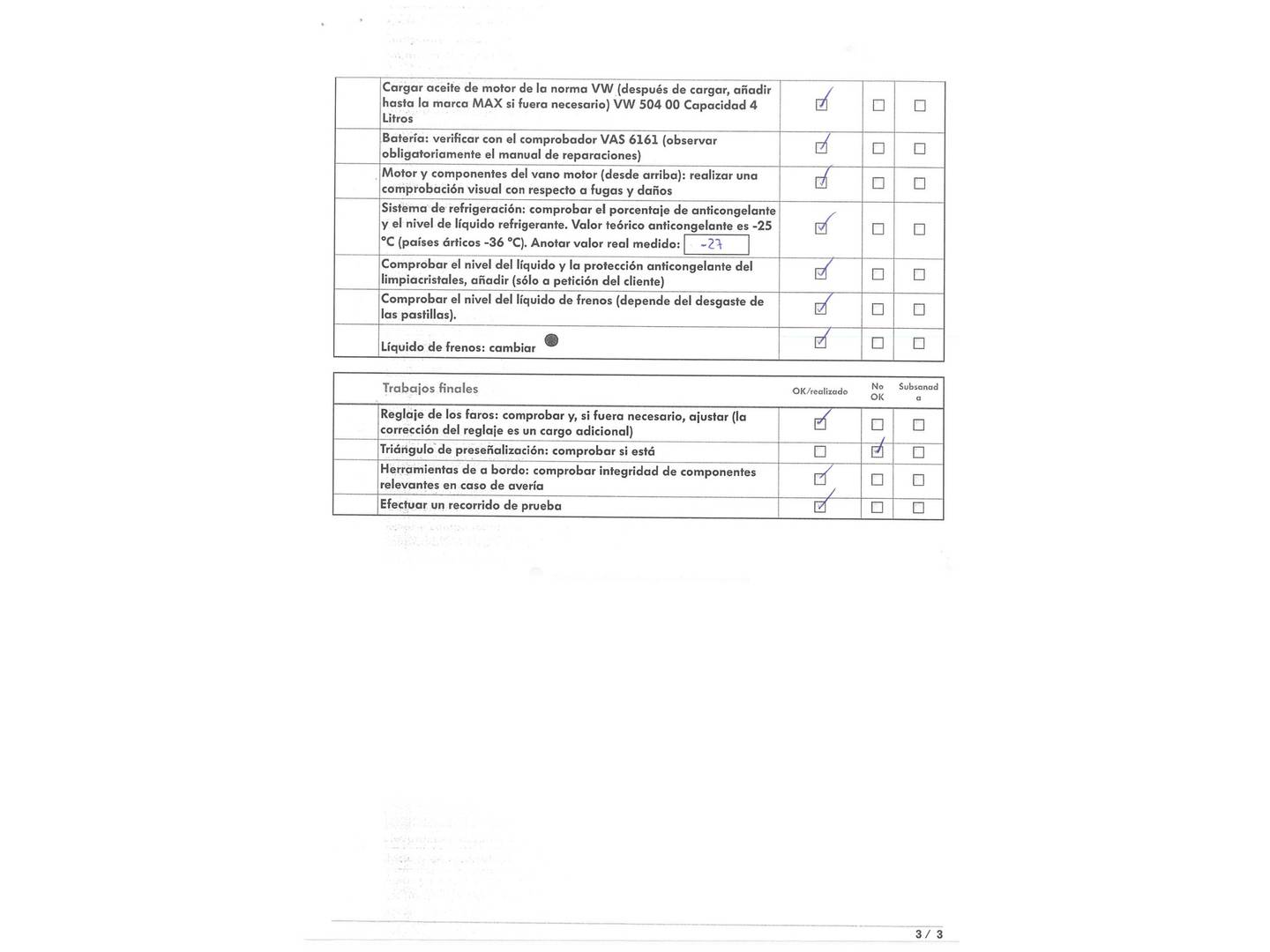 Foto del mantenimiento del Seat Arona Seat Arona 1.0 TGI GNC Xcellence (90 CV)