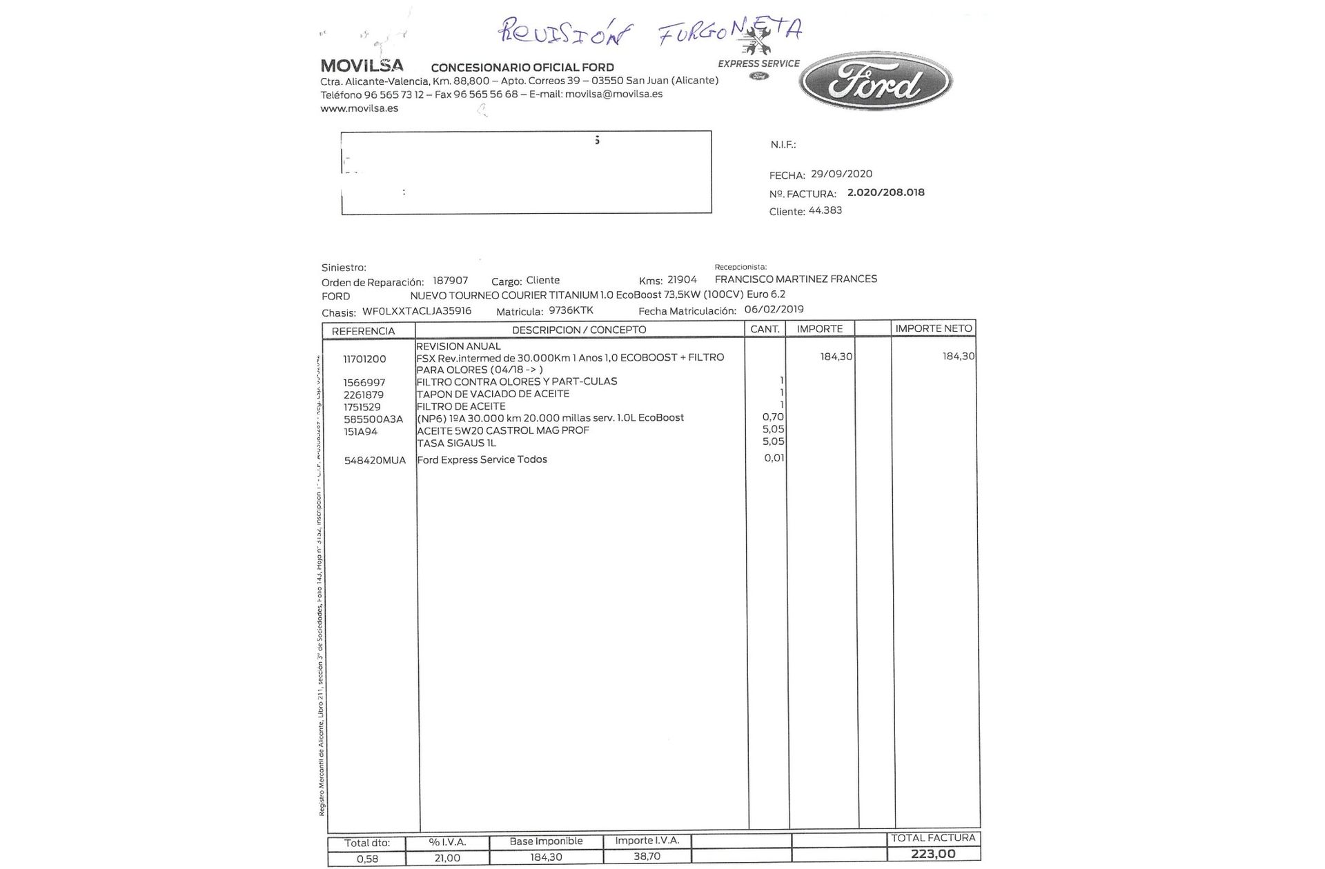 Ford Tourneo Courier 1.0 EcoBoost Titanium - foto 18