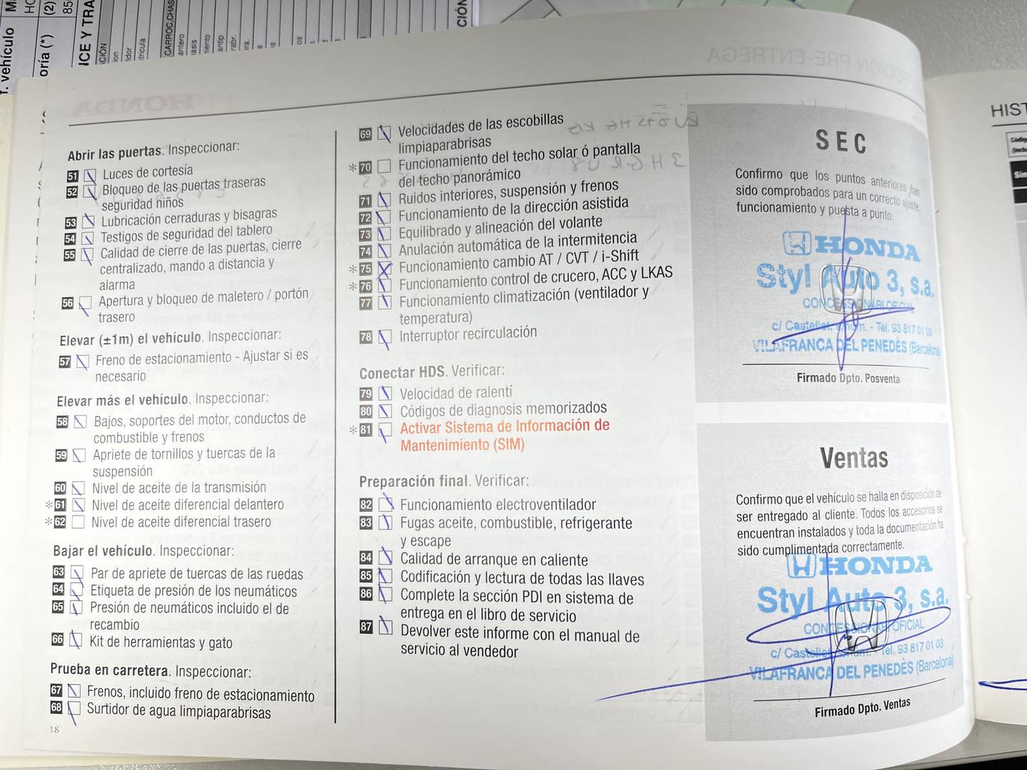 Foto del mantenimiento del Honda HR-V Honda HR-V 1.6 i-DTEC Elegance Navi (120 CV)