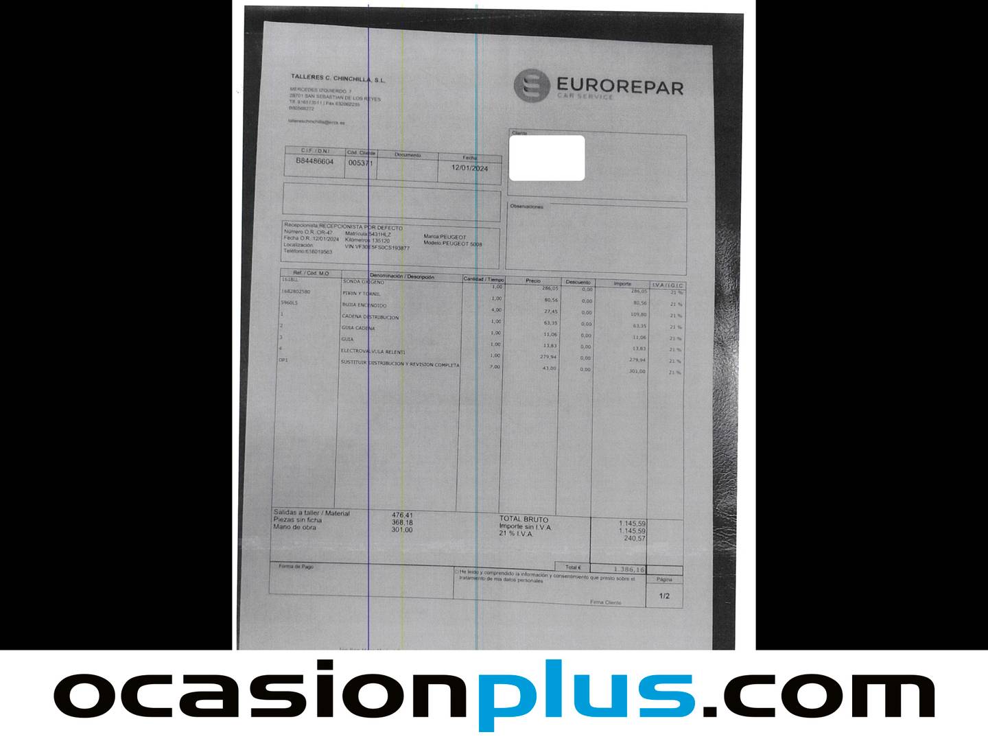 Foto del mantenimiento del Peugeot 5008 Peugeot 5008 Active VTi  (120 CV) 7 Plazas