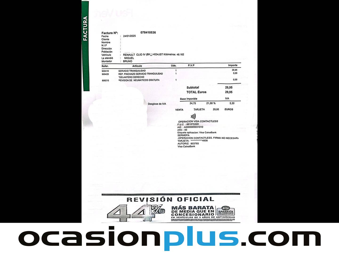 Foto del mantenimiento del Renault Clio Renault Clio Zen Energy TCe (120 CV) EDC  Pack GT Line
