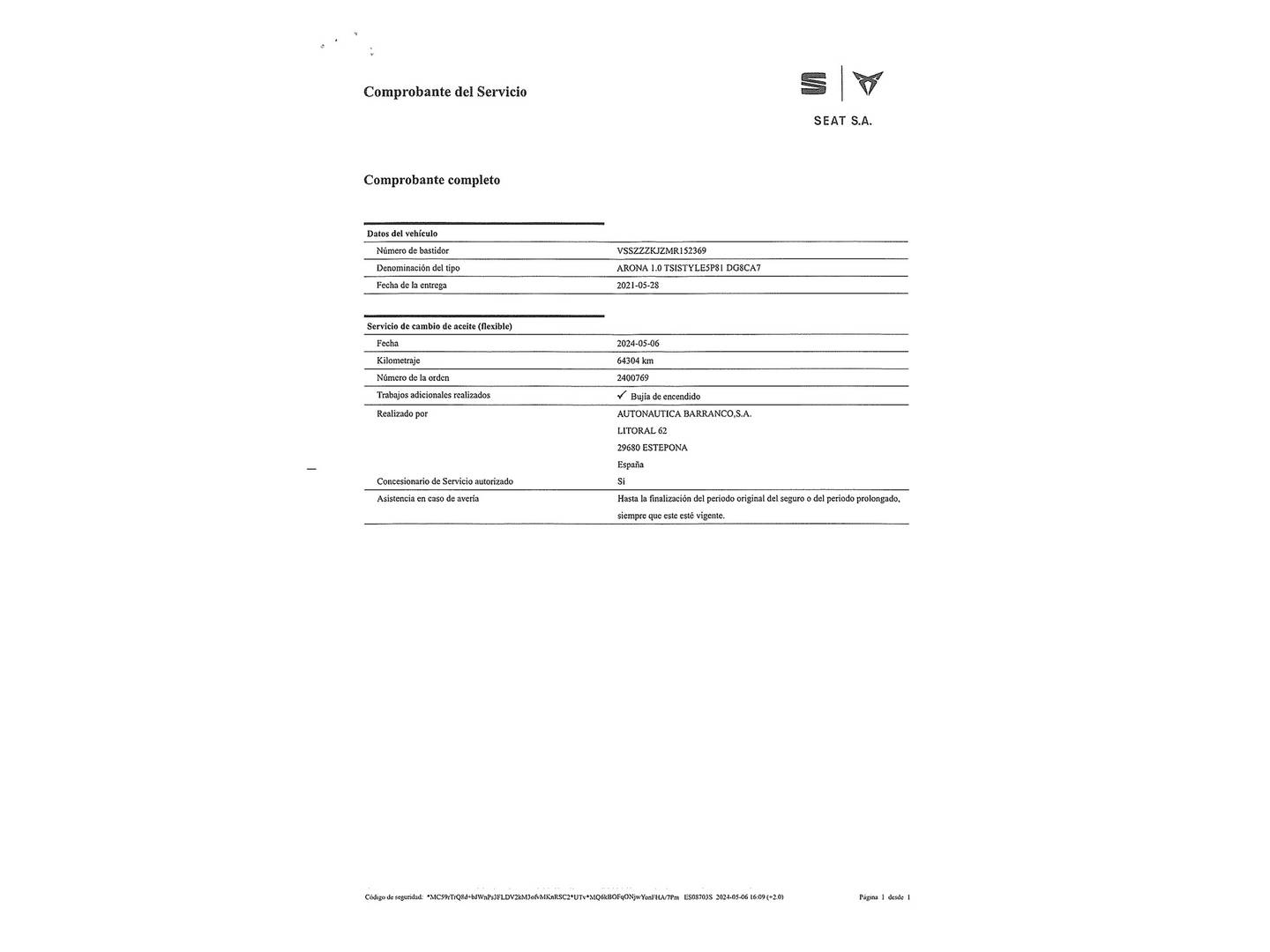 Foto Seat Arona SEAT Arona 1.0 TSI Style Go2 DSG (110 CV)