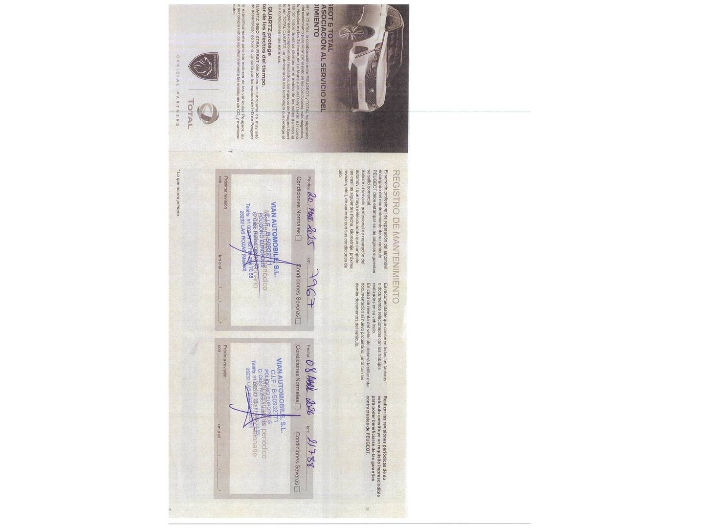 Foto del mantenimiento del Peugeot 3008 Peugeot 3008 BlueHDi 130 S&S Allure Pack EAT8 (130 CV)