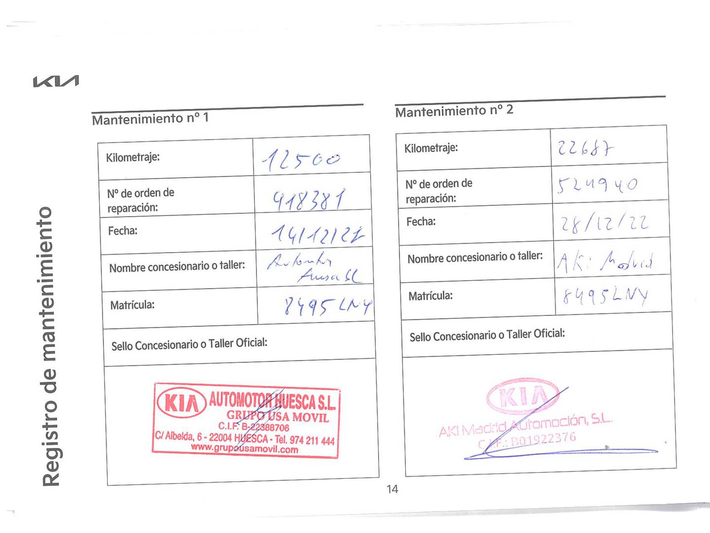 Foto del mantenimiento del KIA Stonic KIA Stonic 1.0 T-GDi MHEV Drive iMT (100 CV)