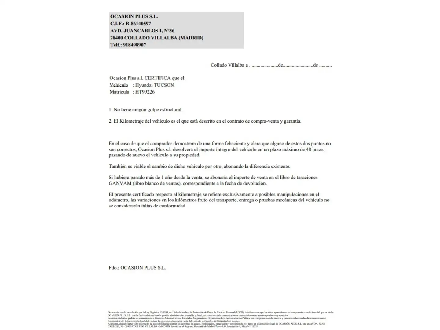 Certificado