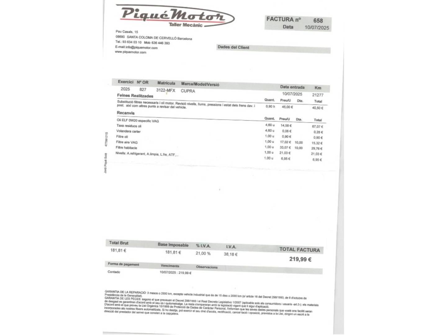 Foto Cupra León CUPRA Leon Sportstourer 1.5 eTSI DSG (150 CV)