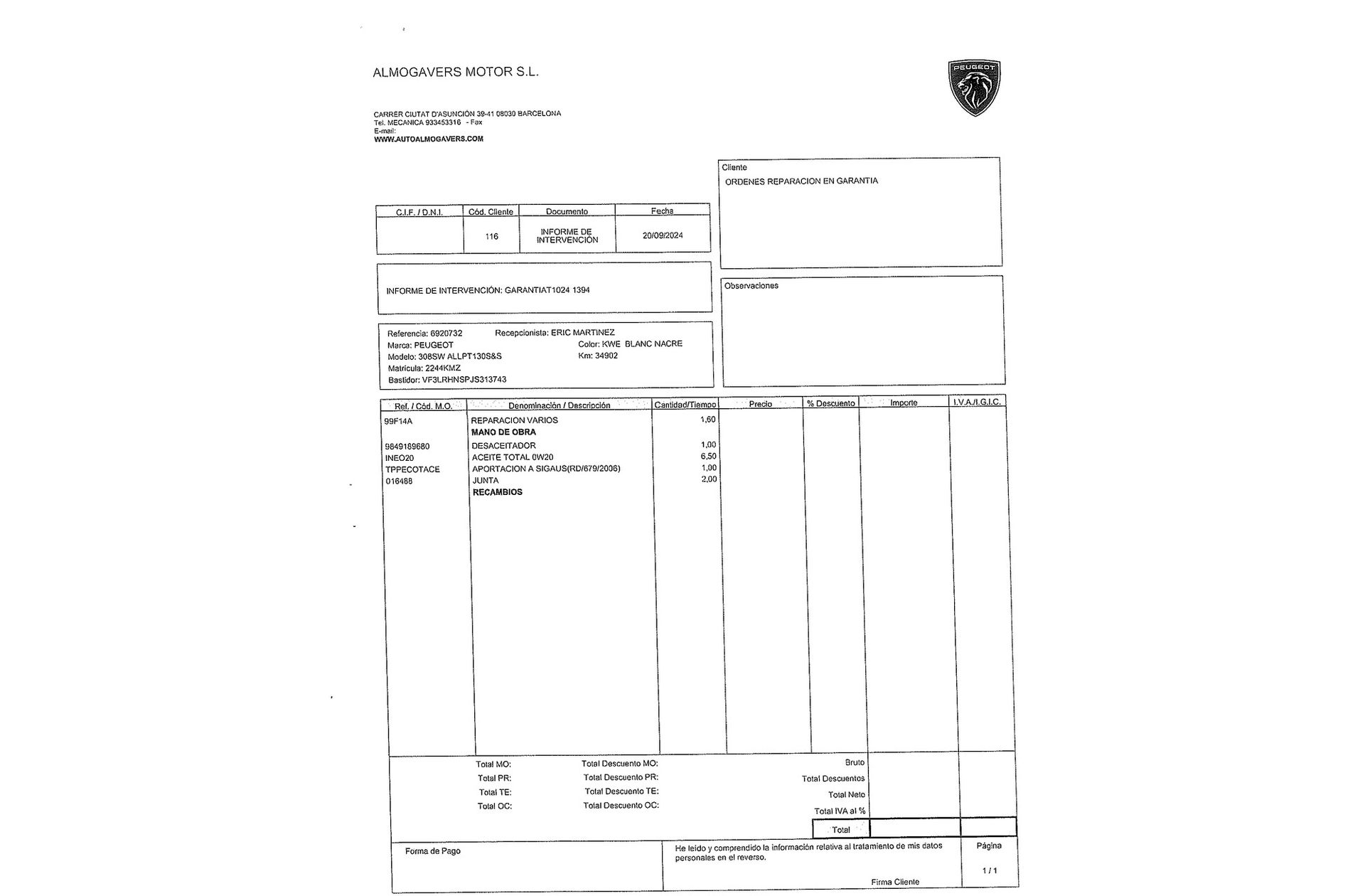 Peugeot 308 SW 1.2 PureTech Allure - foto 27