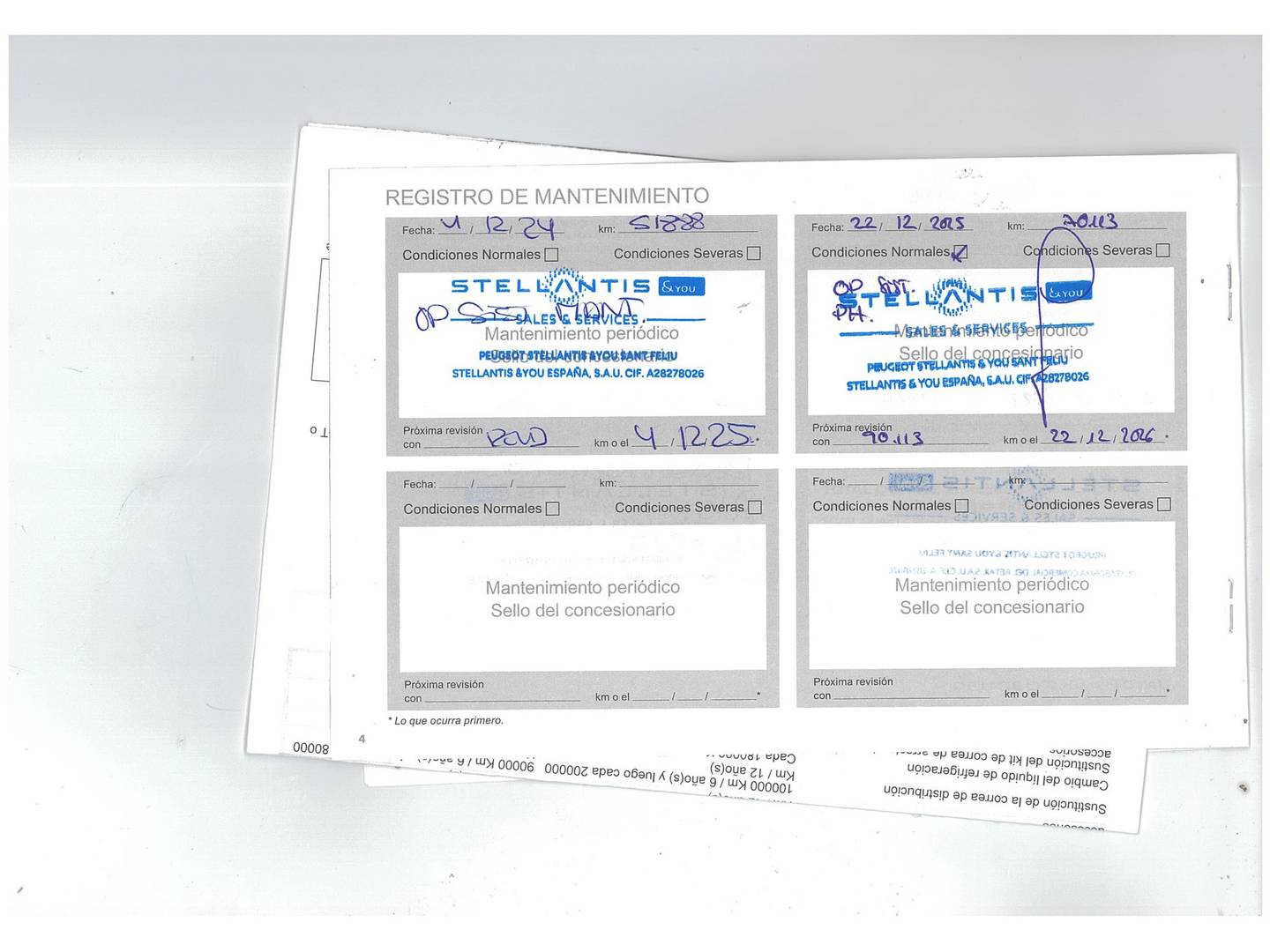 Foto del mantenimiento del Peugeot 5008 Peugeot 5008 PureTech 130 S&S Allure Pack (130 CV) 7 Plazas