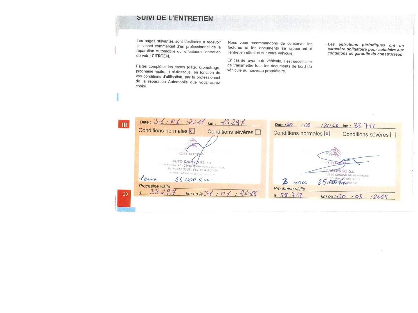 Foto del mantenimiento del Citroën C3 Citroën C3 PureTech 82 Tonic (82 CV)