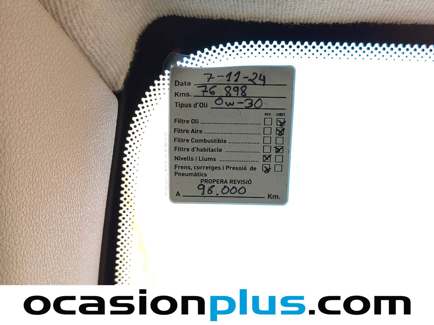 Foto del mantenimiento del Citroën Berlingo Citroën Berlingo Combi BlueHDi 100 Multispace XTR Plus (100 CV)